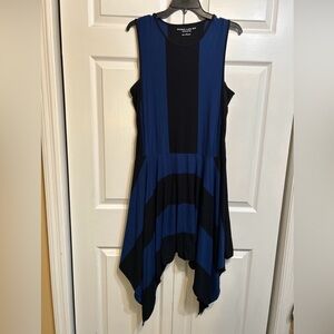xxxAthleta Derek Lam 10 Crosby  Sleeveless Sz M Medium Blue Black Handkerchief